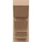 Ekena Millwork 8-in W x 18-in D x 18-in H Balboa Slat Rough Cedar Woodgrain TimberThane Outlooker, Primed Tan OUTUR080X18X18BOA24RCPR - alternate 4